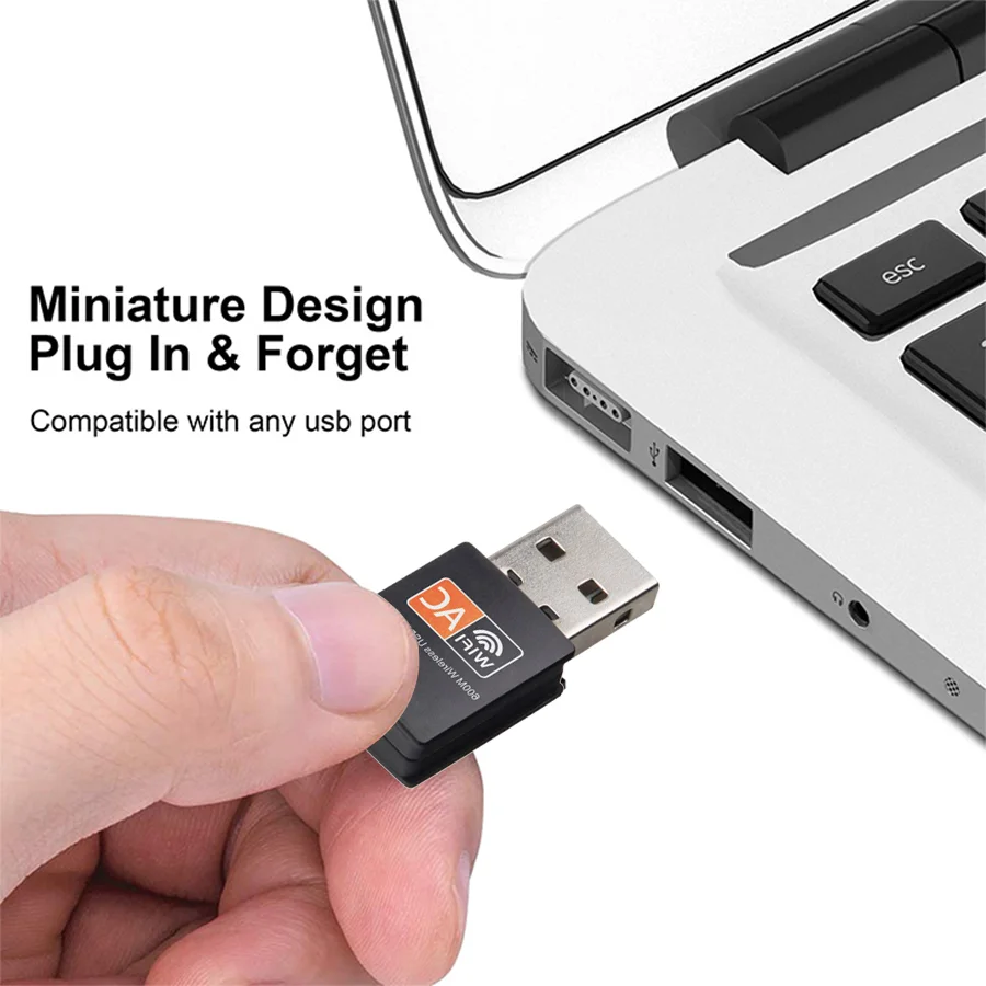 Беспроводной USB Wi-Fi адаптер Tplink 600 м сетевая карта приемник 2 4 ГГц/5 ГГц Двухдиапазонные антенны компьютерная сеть LAN