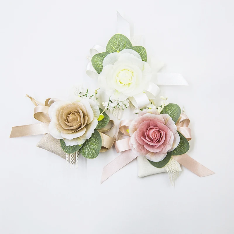 Silk Artificial Roses Flower Heads For Wedding Decoration