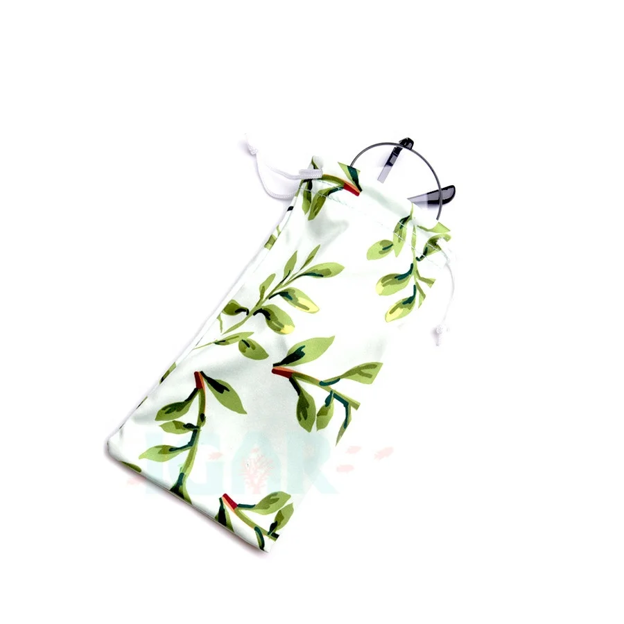 Soft microfiber pouches with Drawstring Pull Closure to clean or store your eyewear, sunglasses, cell phones, iPods & Players