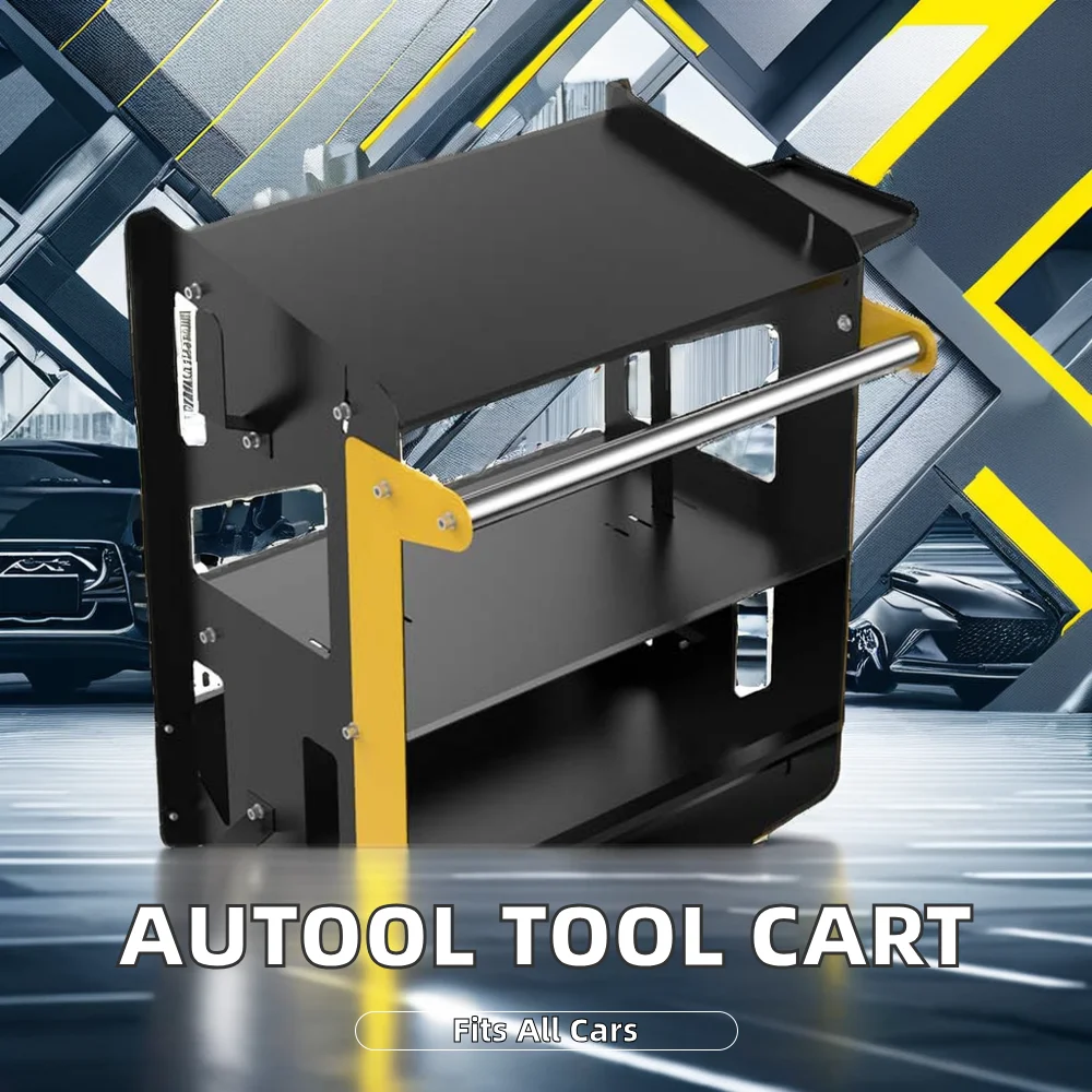 Direct Manufacturer Autool MMT553 Auto Repair Diagnostic Cart Multi-Layer Storage Design for Car Engine Analyzer Tool Cart