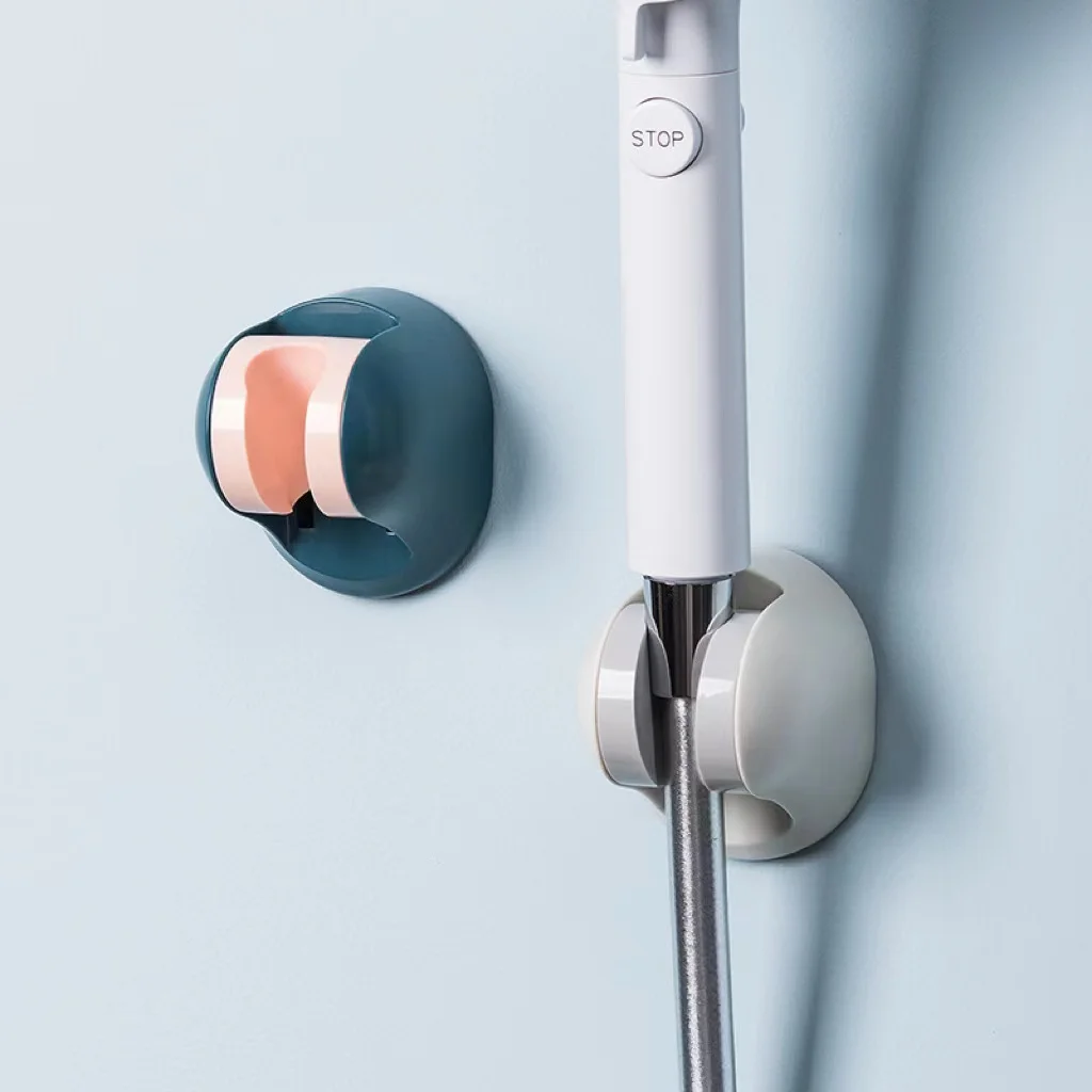 Hot Selling Shower Head Holder Strong Adhesive Adjustable Handheld Shower Wand Holder No Drilling Wall Mount Bracket