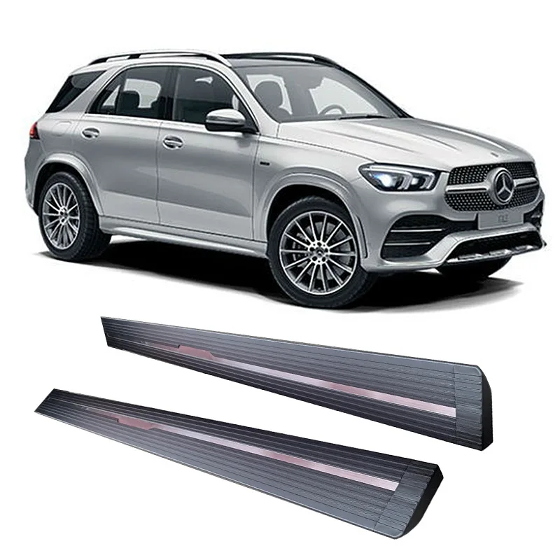 aluminium Folding Steps Deployable Side Pedals Electric auto side steps running boards for Ben-z GLC GLB GLS GLE
