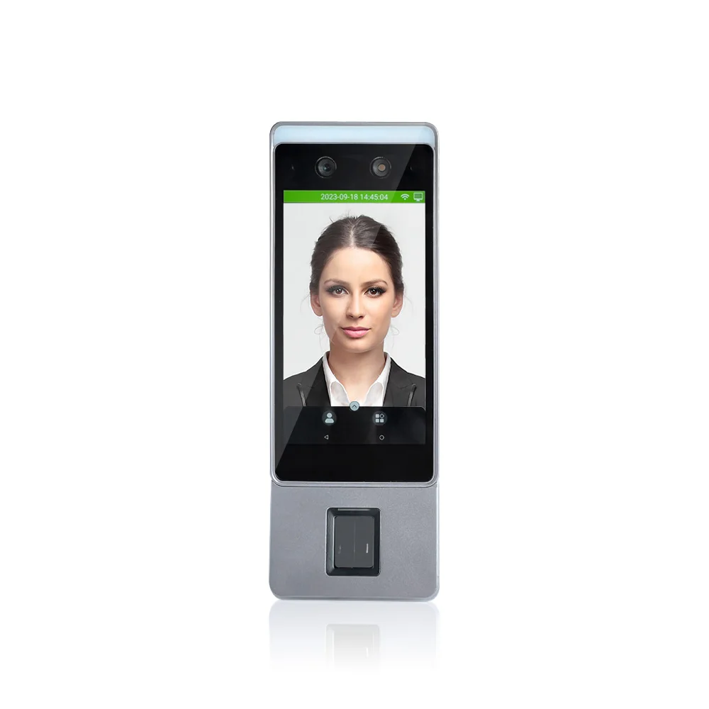 Wifi Office Access Control Ip Camera Finger Print Face Recognition Machine Biometric Inbuilt Battery Attendance Device