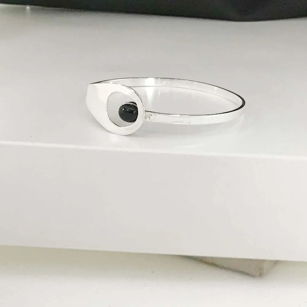 Amazing Look New Arrival Black Onyx Direct Factory Price Sterling Silver Bracelets Silver Women Collection Black Onyx Bracelets