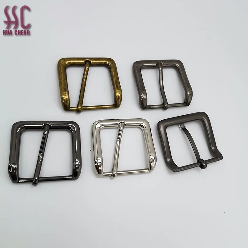 Fashion  heavy 40mm size high quality western style custom logo design metal pin belt buckles for men belt buckle