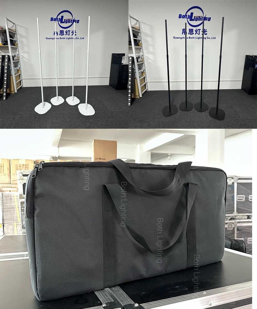 IP65 Outdoor 360 Tube Light Led DJ Booth Set RGBWA 5in1 Pixell Wireless DMX512 WIFI Remote Smart Wedding Party Tube Uplight