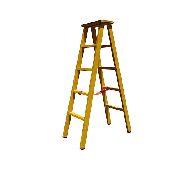 En131 Ansi 3-9 Steps Industrial Platform A Type Adjustable Extension Fiberglass Frp Step Ladder For Electrician