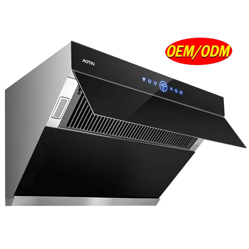 Chinese Manufacturer Newest Durable Wholesale/Custom Kitchen Hood Powerful Suction 56dB Noise Level Range Hood For Home Use