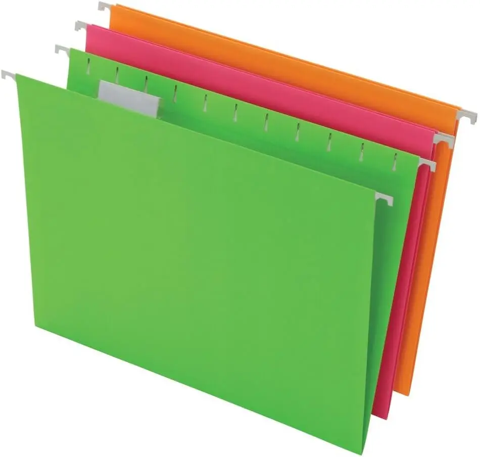 A4/FC size color suspension hook custom fastener paper hanging file folder