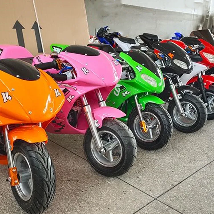 49cc pocket bike mini motorcycle  good quality for kid children two stroke four stroke gasoline pocket bike