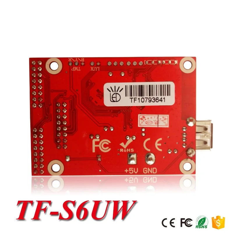TF-S6UW0 СИД дисплей экран контрольная карта USB порт и Wi-Fi во главе с одной двойной цвет карты контроллера для использования в помещении или на открытом воздухе