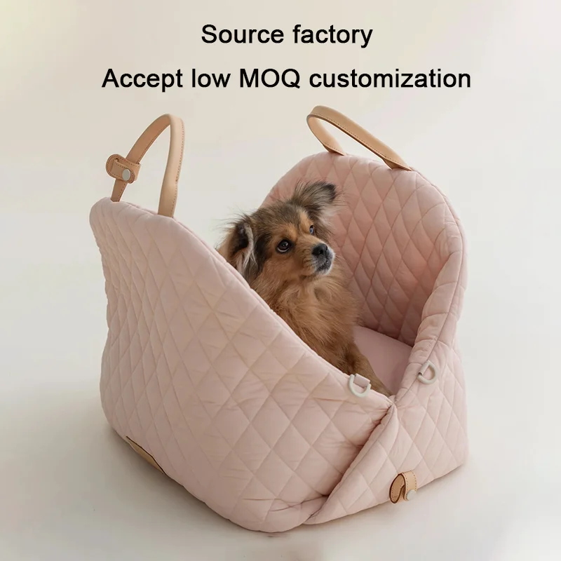 Custom funda de asiento de coche para perro dog car seat cover pet car booster seat pet carriers travel products