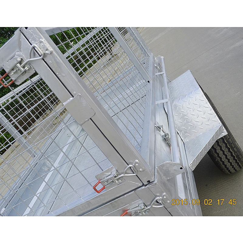 GINO Single Rail Motorcycle Axle Bolted Trailer Small Cargo