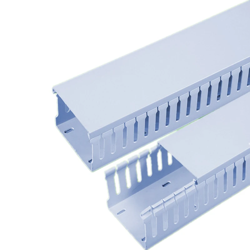 Оптовая продажа с завода CMT, хорошая изоляция серого и белого цветов, огнестойкий открытый кабель ROHS, прорезные ПВХ проводки