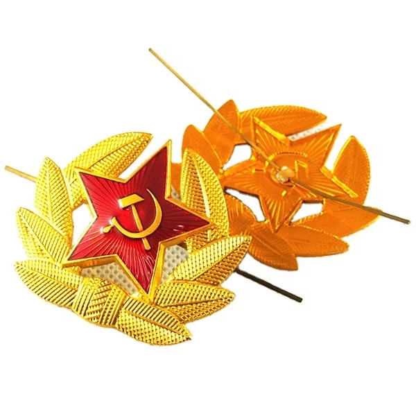 gold pin badge /round lapel pin for assurance company