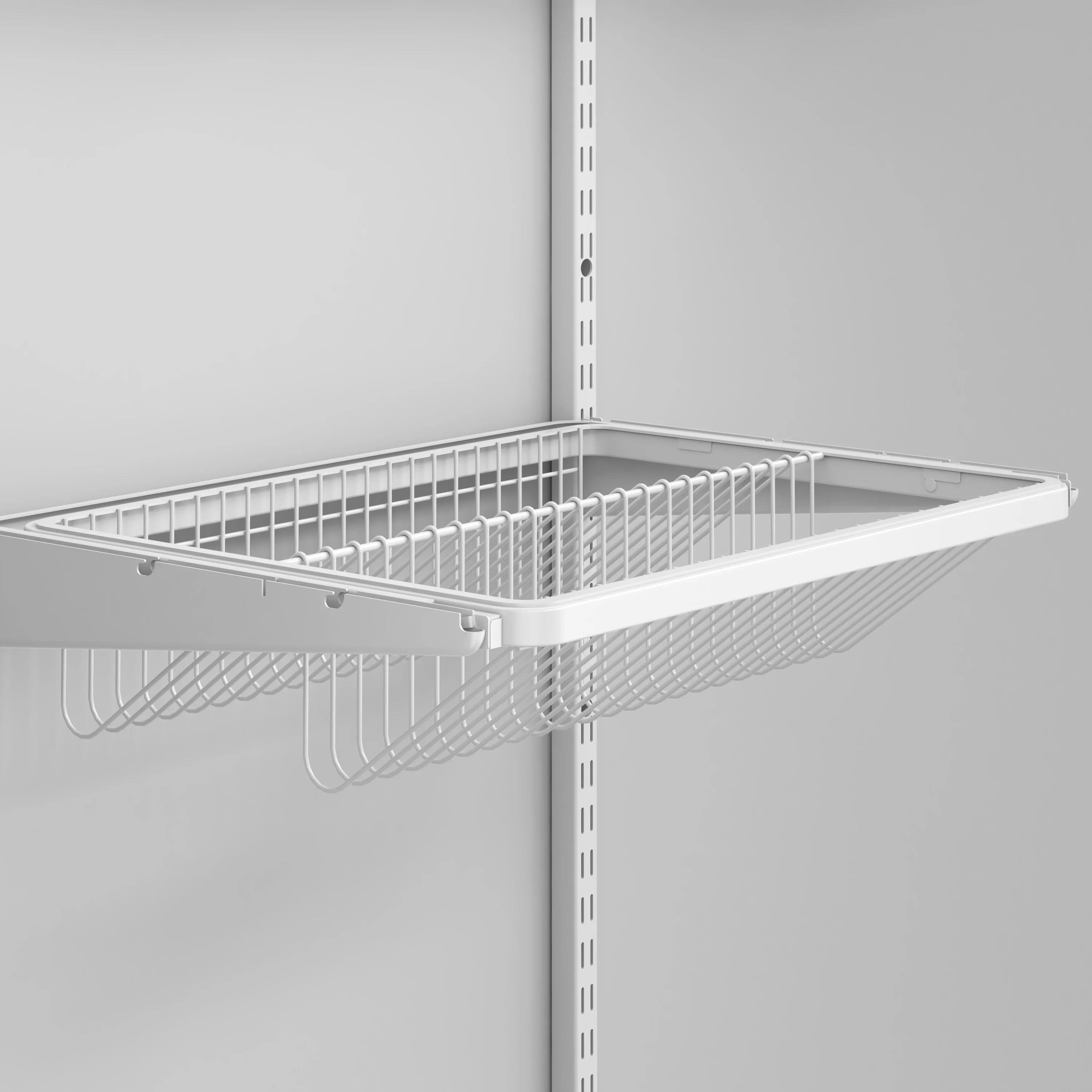 Space Saving Indoor Carbon Steel Wall Rack for Wardrobe Bathroom Living Room DIY Metal Shoe Hanger Rack