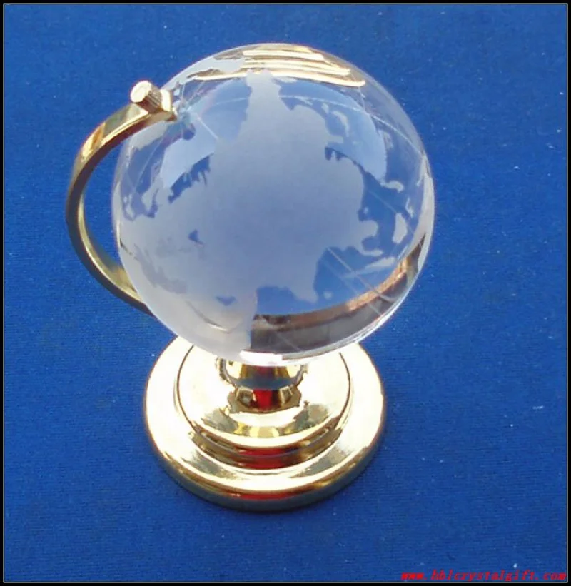 MH-L009 модные свадебные подарки для стола/украшение хрустальный шар с картой мира