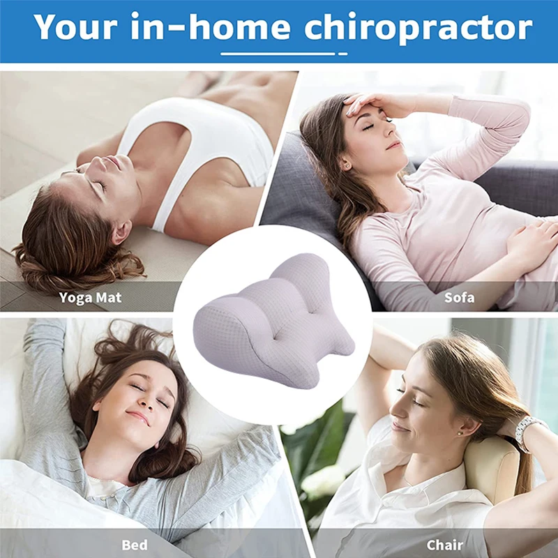 3D Neck Cloud Cervical Traction Pain Relief Wedge Pillow Neck Eva Material Back Stretcher Neck Rest Cervical Traction Pillow