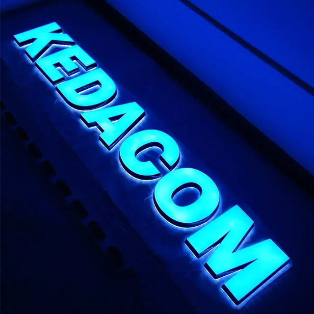 Epoxy Resin Letters Custom 3D Sign Acrylic Backlit LED Sign Resin Logo LED Signage Backlit Acrylic Letters Signage