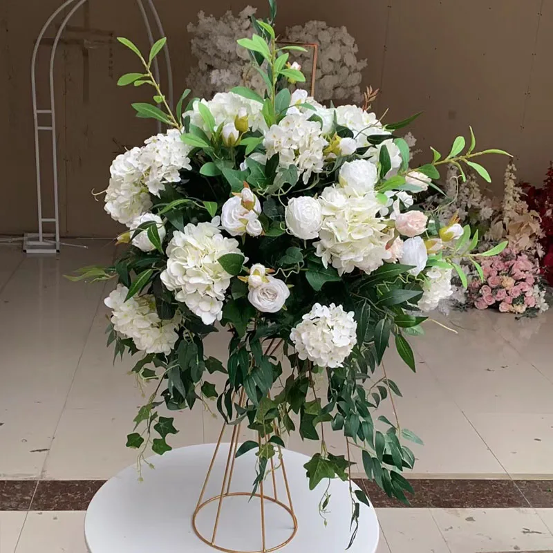 Greeny Wedding Yellow Flower Artificial Flowers Centerpiece Wedding Centerpieces Arrangement Artificial Flower Ball