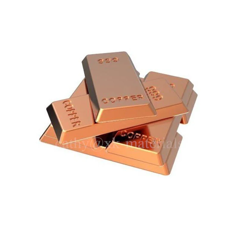 Высокопрочный медный слиток, медный брусок, 99.99% металлический медный слиток, цена за кг
