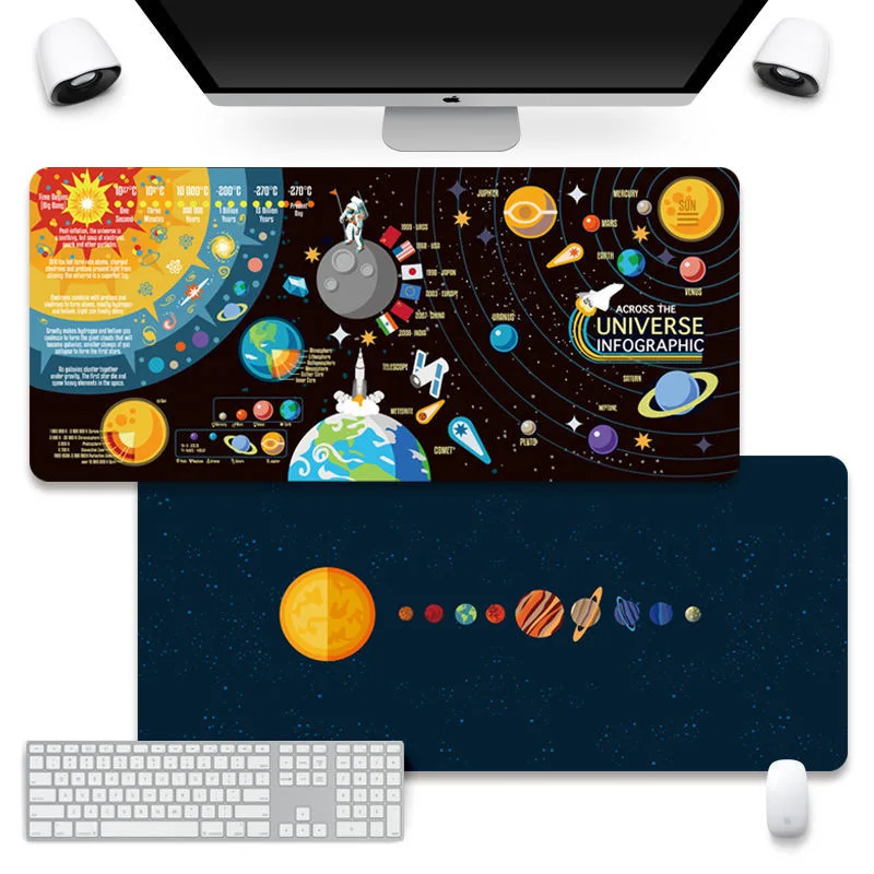 Custom Printed Waterproof Ultra Smooth Surface XXL Large Extended Gaming Mouse Pad Mat Mousepad with Stitched Edges