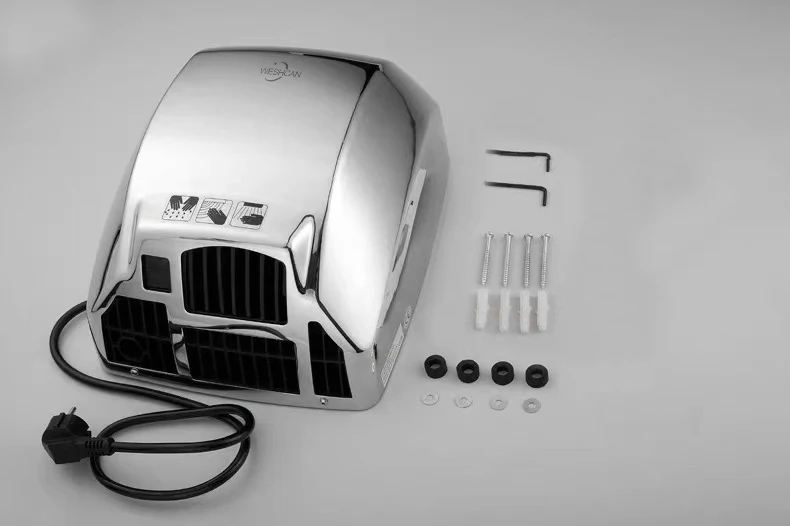 Commercial Electric High Speed Hand Dryer Professional Dryer Automatic Airblade Hand Dryers Silver White Customized Motor Power