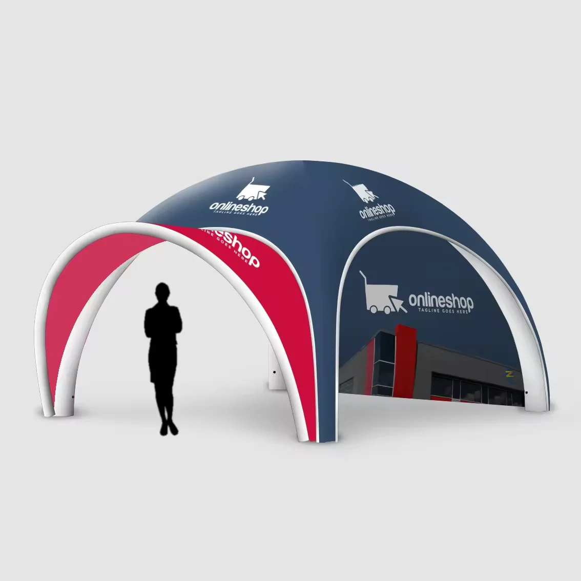 Outdoor Waterproof 10*10ft Canopy Tent Advertising Giant Spider Pop up Marquee Tent Air Inflatable Exhibition Event Tent Arch