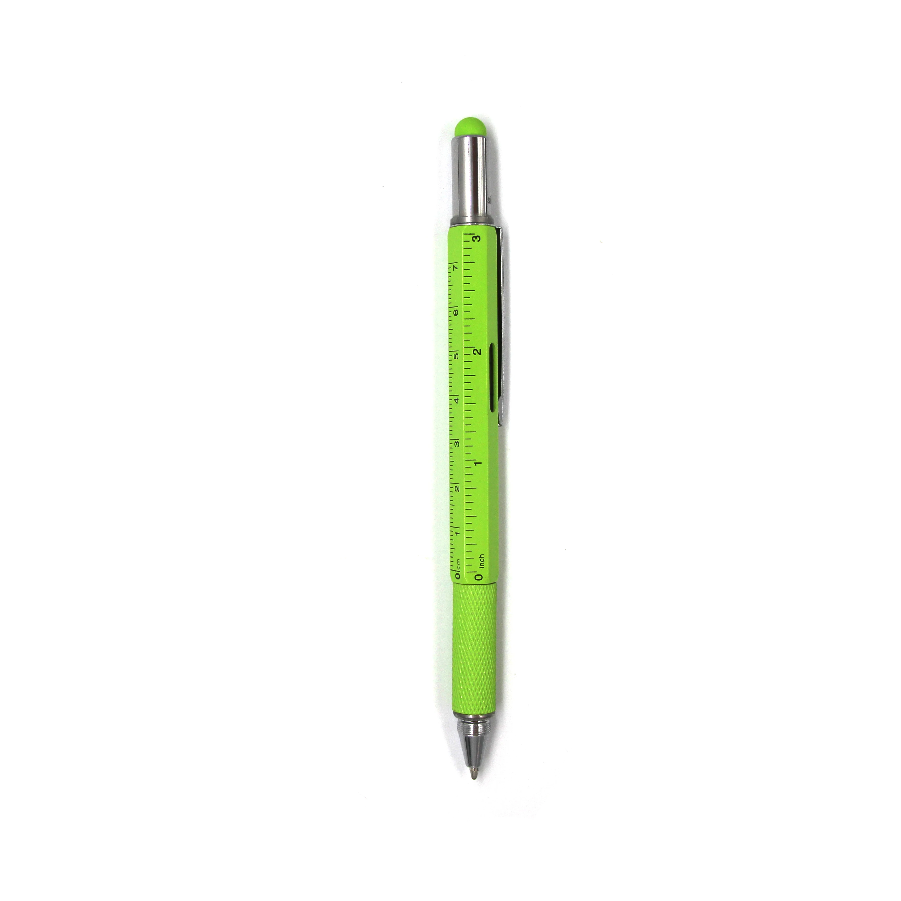 High Quality 6 In 1 Multifunction Tool Pen With Stylus Level Ruler Screwdrivers Ballpoint Pen