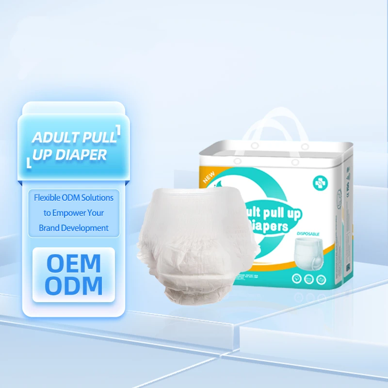 wholesale cheap adult disposable diapers pull up pants urinary incontinence cotton ultra thin adult diapers pants for elderly