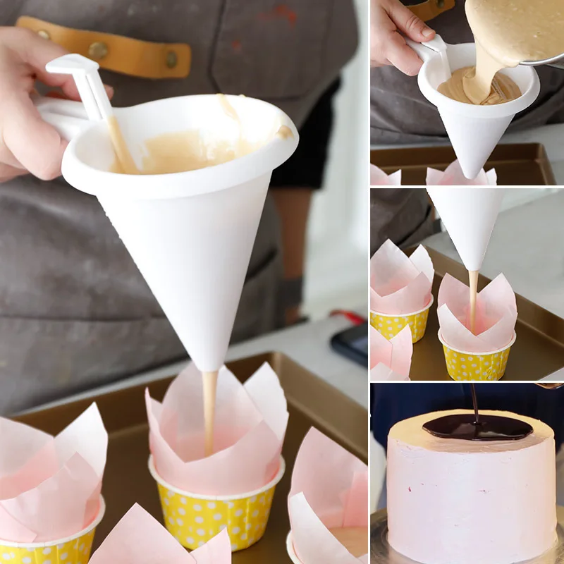 
Hot Baking Tools Adjustable Icing Snoep Trechter Chocolate Cake Mold Batter Dispenser Cream Cookie Cupcake Pancake Muffins 
