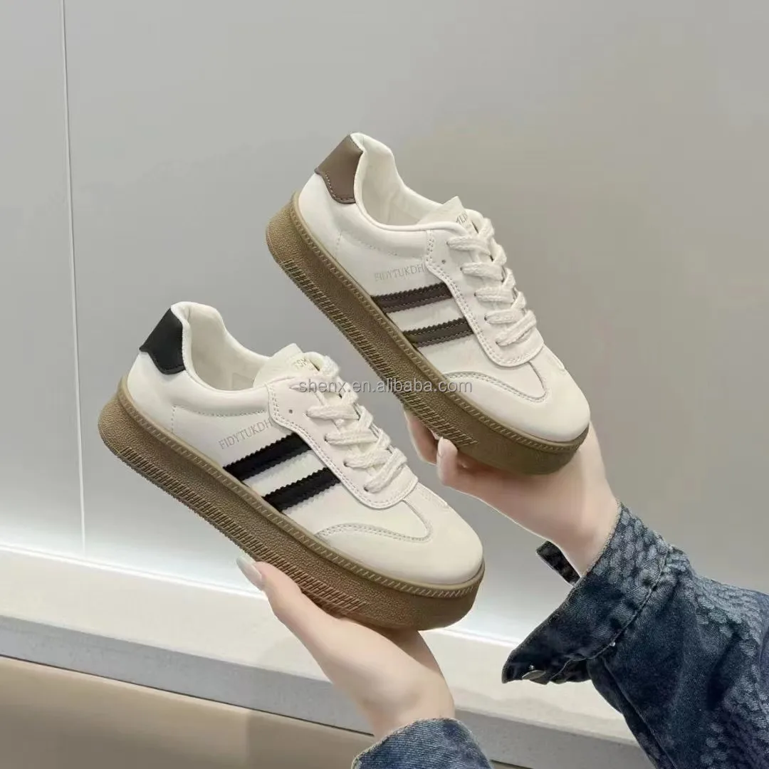 Sports Shoes,Thick Soled Casual Board Shoes,New Leather Versatile,High Rise Soft Soled Shoes