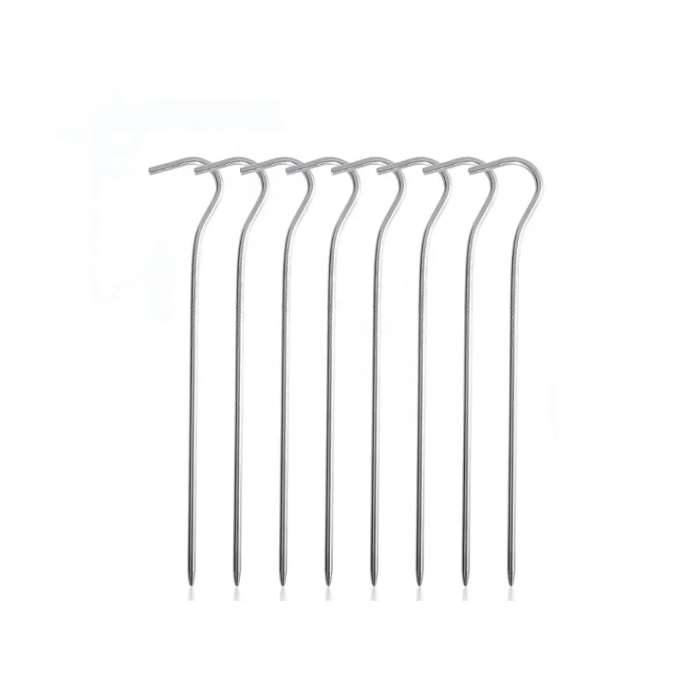Wildrex Titanium Outdoor Camping Hiking Climbing Question mark Shape Stakes ultralight Tent pegs