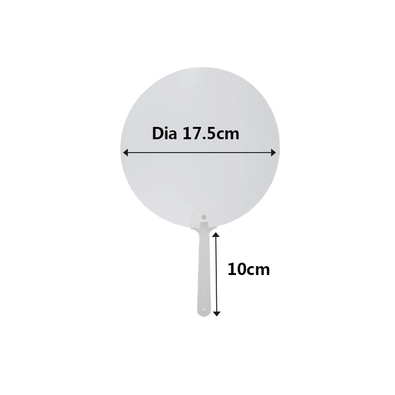 Best selling Qualisub PET Plastic hand Fan Blank Sublimation Hand fan Portable hand fan blanks Double sided DIY print