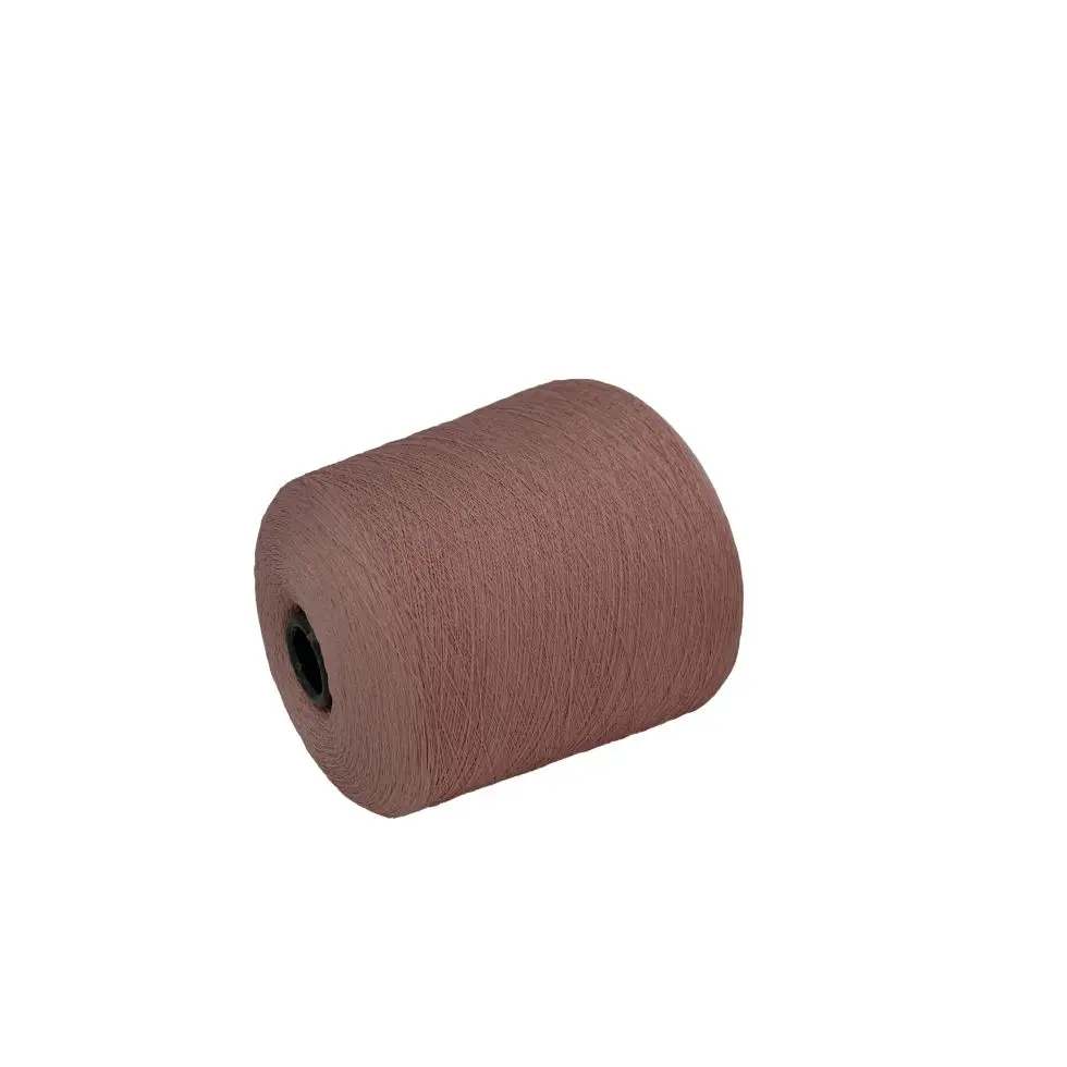 Available In Stock 65% Viscose 35% Nylon Yarn 2/24S 2/30S Colored Hyperbolic Ice Hemp Yarn