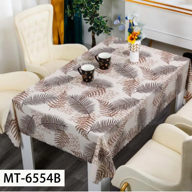 Durable and Stain-Resistant PVC Tablecloth with Waterproof and Oil-Proof Features for Everyday Use and Easy Cleanup