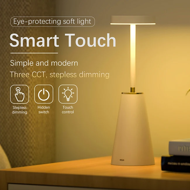 Banqcn Morden Home Design Indoor Bedside Decoration Round Smart Table Lamp LED Desk Reading Lamp Night Light For Holiday Gifts