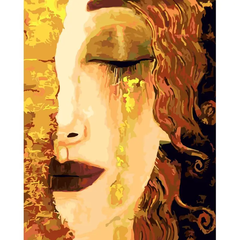 Wholesale Chinese style DIY hand painting kit oil canvas wall art paint by numbers