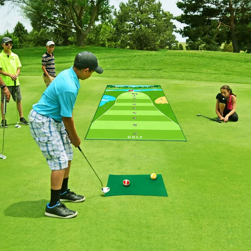 Popular Chipping Golf mat and darts mat Tour Backyard Golf Cornhole and Pong target velcro-s hitting Chipping practice