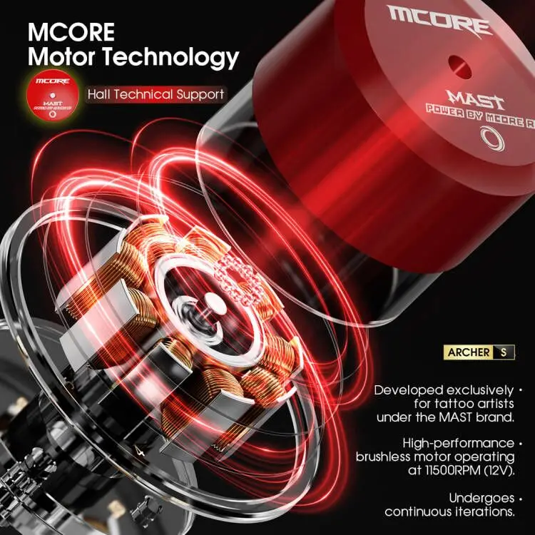 Mast Archer S Pen Electric Tattoo Machine Ultra-Fast Charging Permanent Make Up Tattoo Pen Dragonhawk