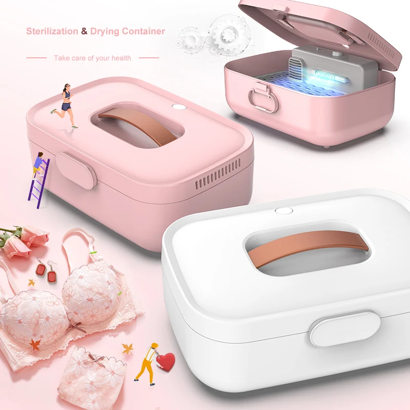 
Dropshipping Ultraviolet Box Disinfection Uvc Led Light Portable Radiation Sterlizer Virus Shut Out Box Underwear Drying Box 