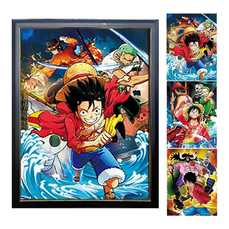 Ready 1000 designs 30 X 40cm hologram Flip cute squirrel Picture Custom Lenticular anime Printing 3D motion Poster for Decor