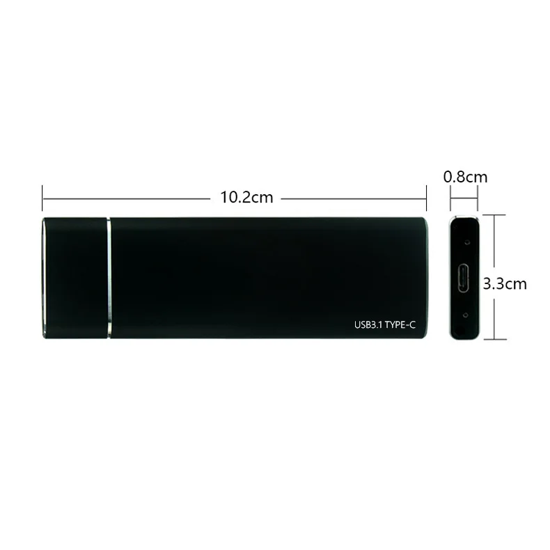 Корпус для мобильного жесткого диска USB3.1 Type C на M.2 NGFF