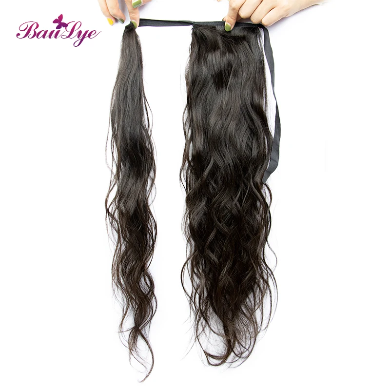 Длинный завязываемый конский хвост человеческие волосы на заколке для конского хвоста женщин