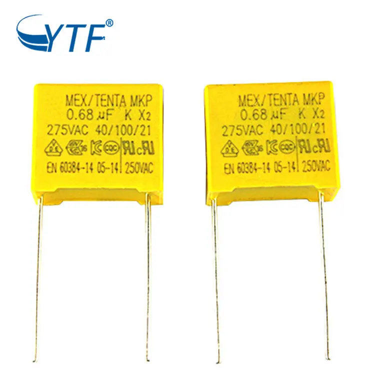 New Design Low Price High Voltage Mkp X2 2.2Uf 275Vac Mkp 275V 225K 225 Metallized Polypropylene Film Safety Capacitor P27.5Mm