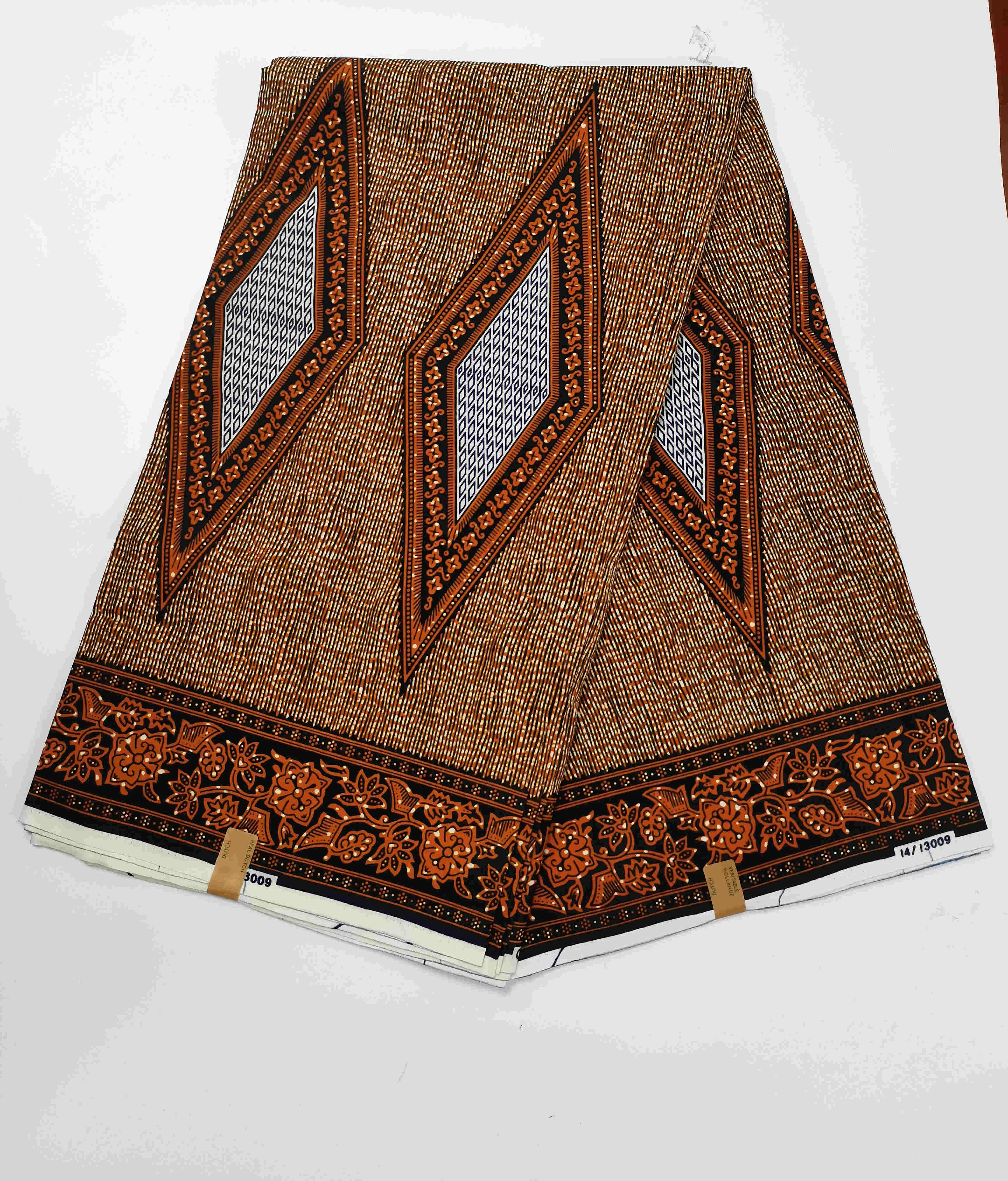 100% cotton block prints Africa wax fabric hollandais Ankara gold
