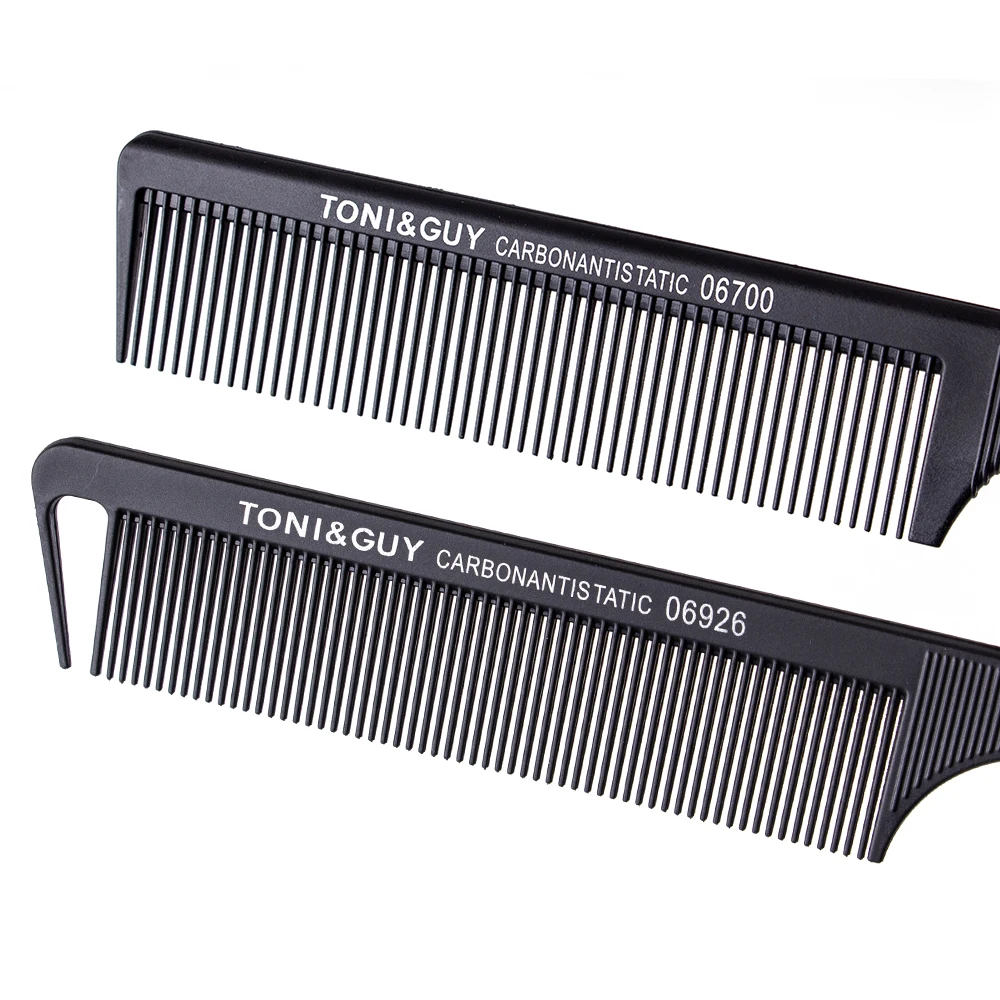 Hot Sale Antistatic Personal And Salon Used Plastic Travel Pin Tail Comb Carbon Material Part Cutting Customized Rat Tail Comb