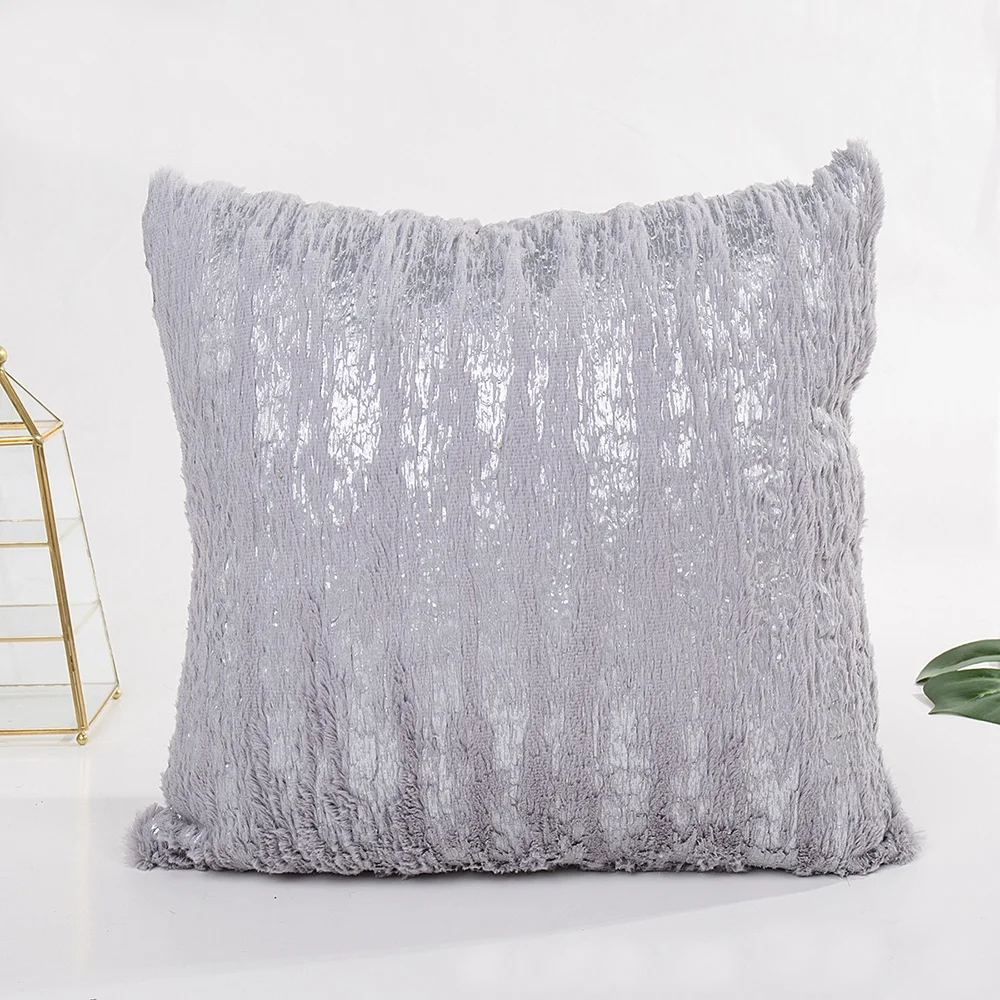 Cushion Cover 43*43cm Soft Sofa Pillowcase Pillow Cover Nice Fashion Modern Custom Decorative Dome Decor Foiled Gold Silver 1pc