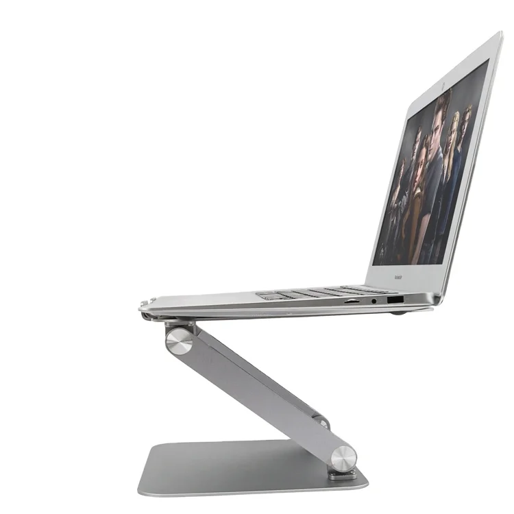 Great Roc OEM/ODM Home Office Mac Book Aluminum Holder Metal Laptop Stand Ergonomic Universal Laptop Stand Alloy Laptop Stand