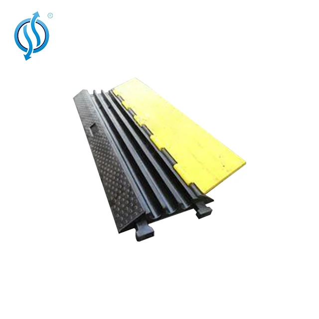 Резиновый дорожный пандус кабеля 2 канала резиновый кабель